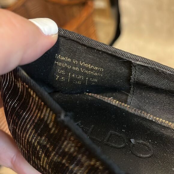 Aldo Women's Textured Flats - Leopard Print - Picture 6 of 8